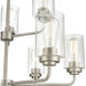 Moven 9 Light 28 inch Satin Nickel Chandelier Ceiling Light